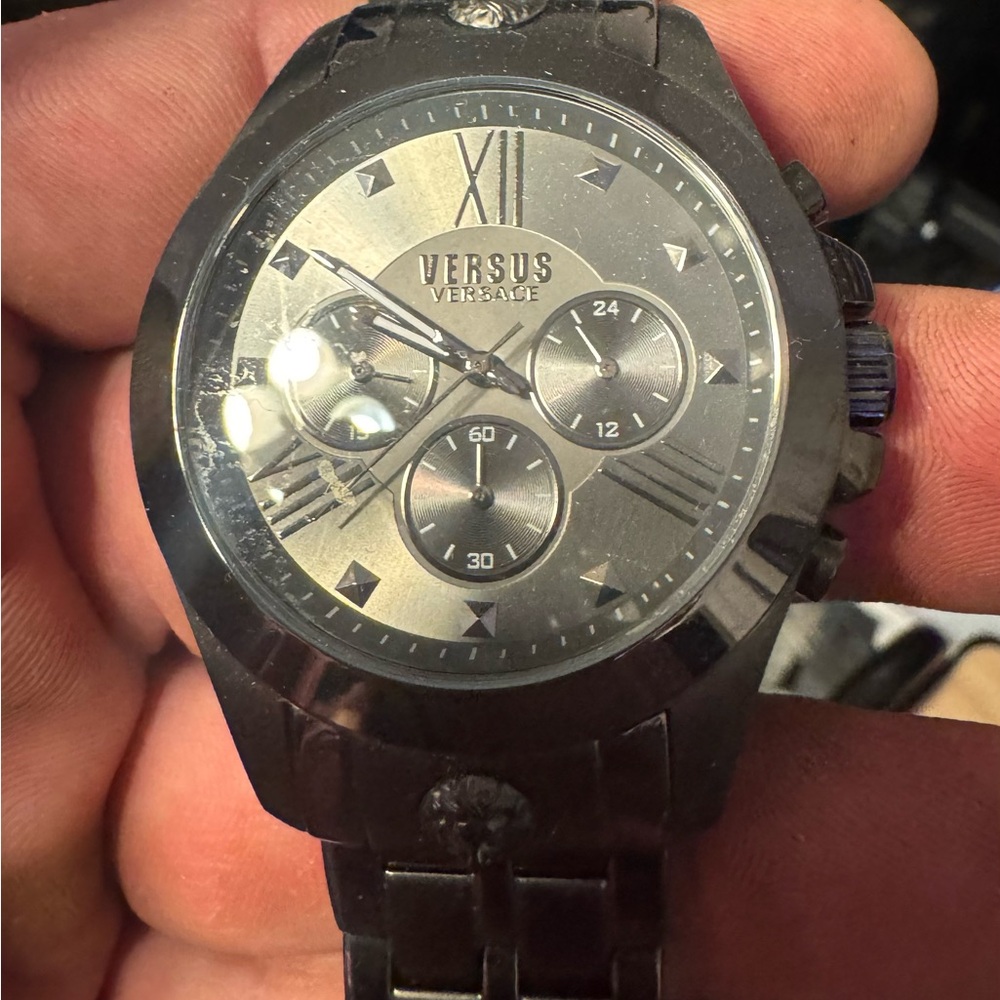 Versus Versace Black Chronograph Watch
